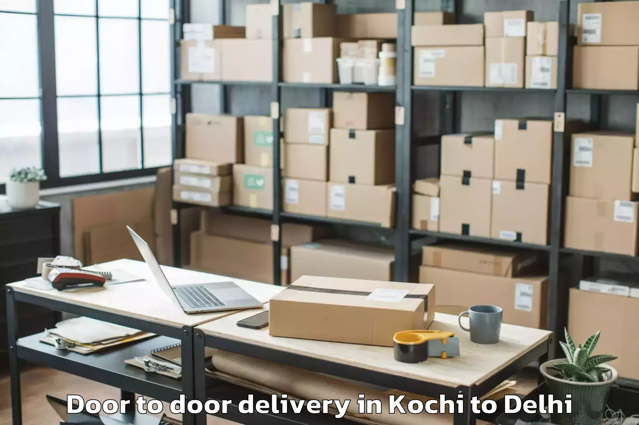 Hassle-Free Kochi to Dlf Promenade Mall Door To Door Delivery